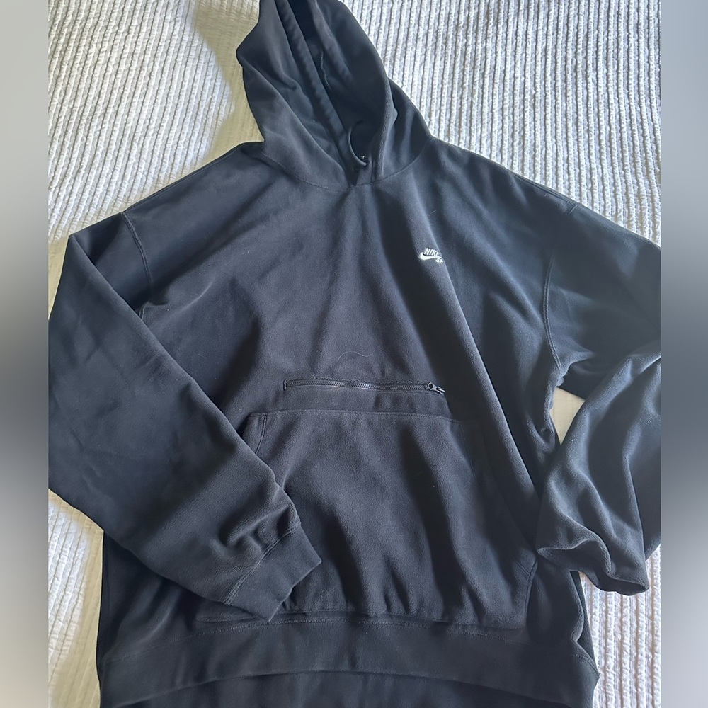 xl fleece black nike hoodie